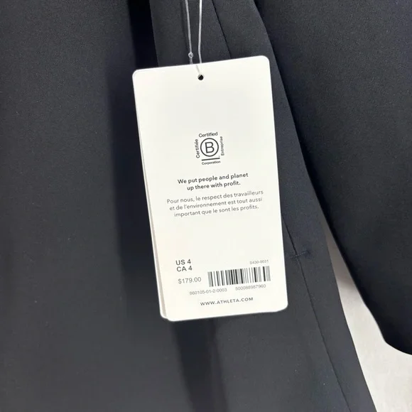 NWT Athleta women’s 4 black blazer jacket endless primatwill professional work - Picture 9 of 13